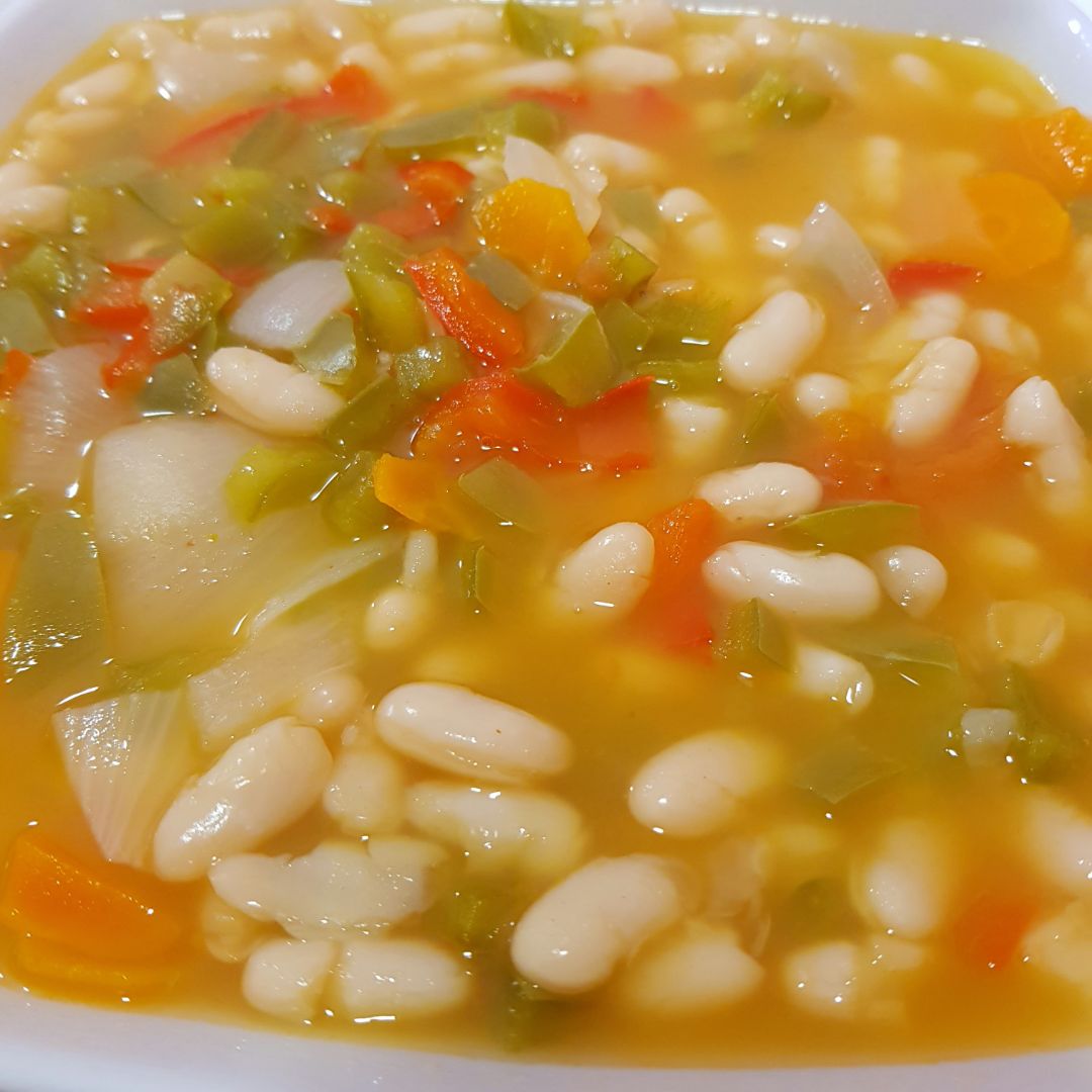 Alubias con verduras 