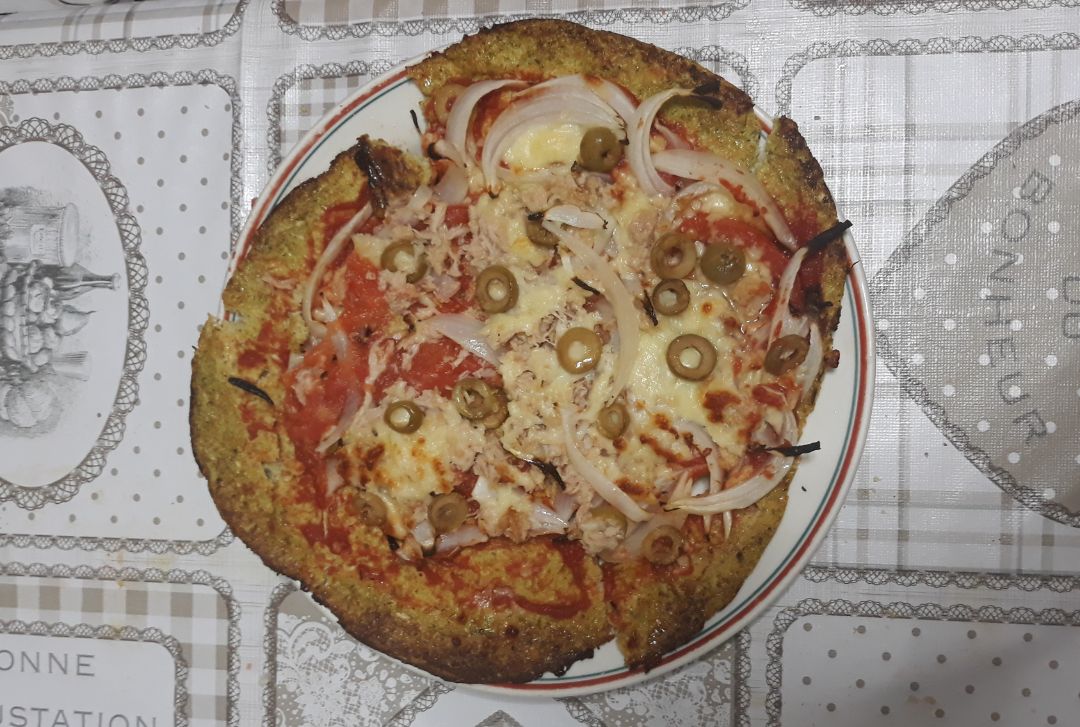 Pizza marinera de brócoli Pizza marinera de brócoli