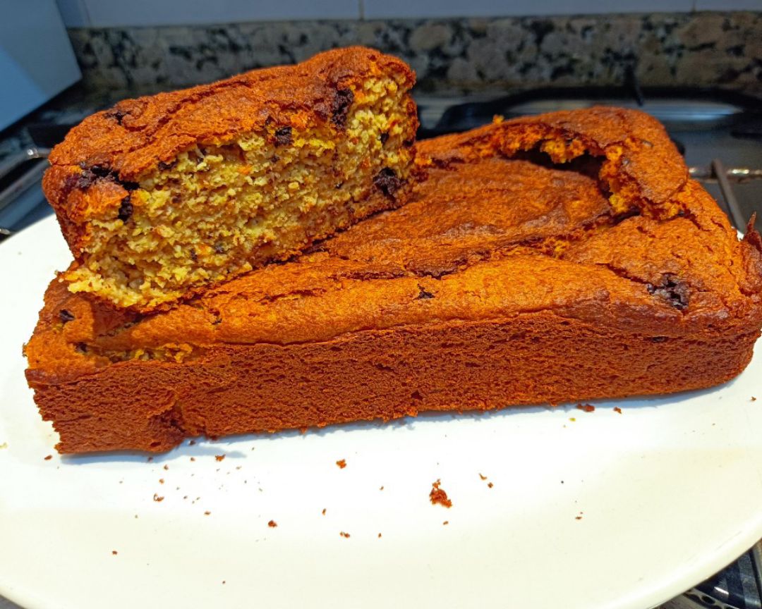 Bizcocho de boniato con trocitos de chocolate Bizcocho de boniato con trocitos de chocolate