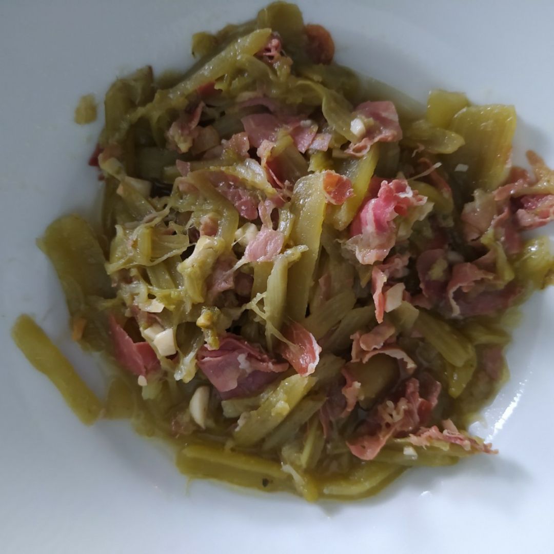 Borrajas con jamón Borrajas con jamón