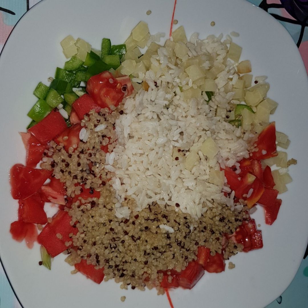 Ensalada de arroz y quinoa Ensalada de arroz y quinoa