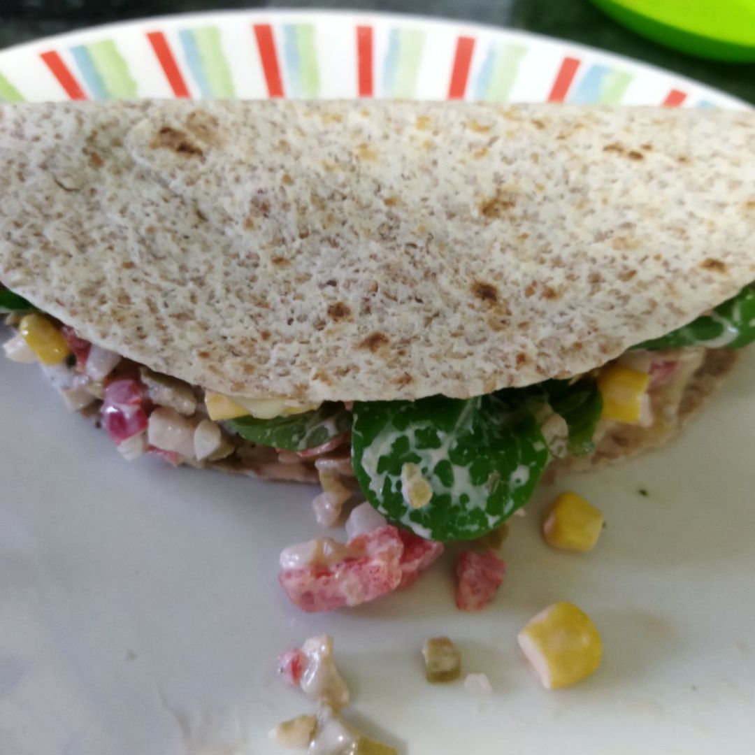 Fajita vegetal rápida #sin sal añadida!! Fajita vegetal rápida #sin sal añadida!!