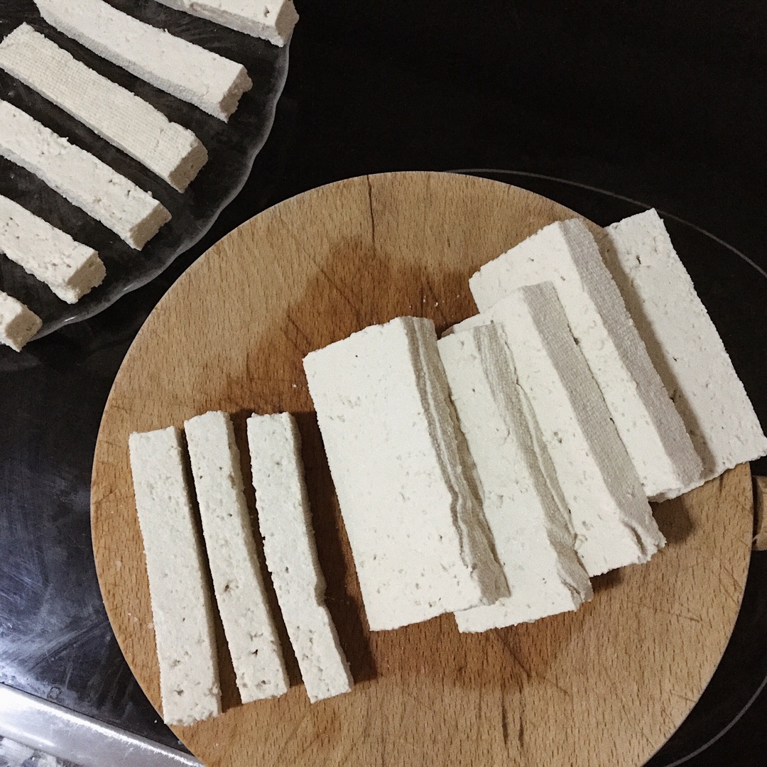 Fingers de tofu Paso 1 Fingers de tofu Paso 1
