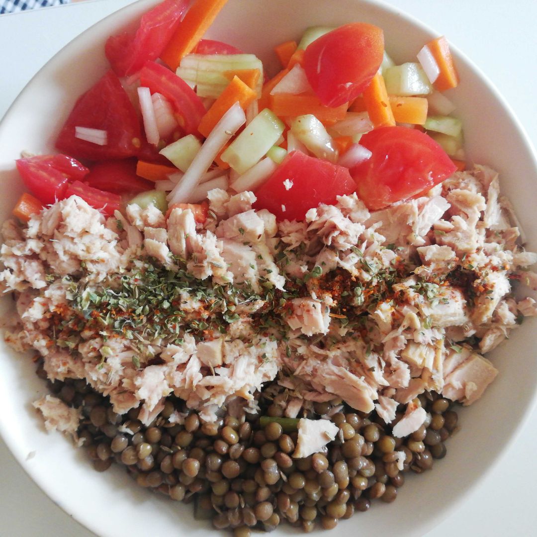 Ensalada de lentejas Ensalada de lentejas