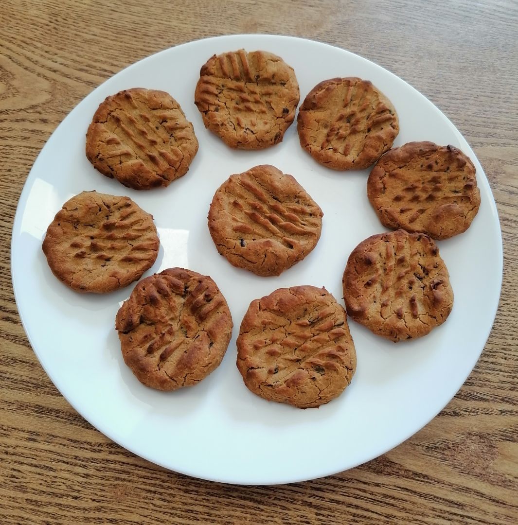Galletas de garbanzo y nibs de cacao Galletas de garbanzo y nibs de cacao