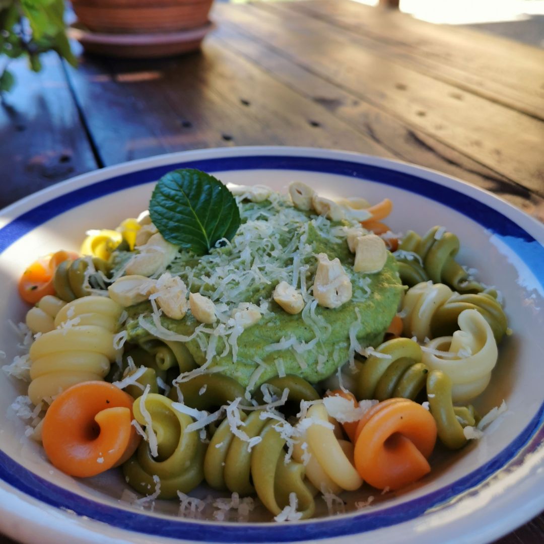 Trottole con crema de brócoli Trottole con crema de brócoli