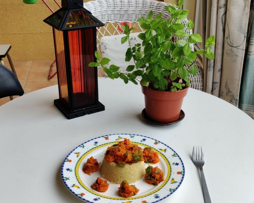Cuscús con calabaza Cuscús con calabaza