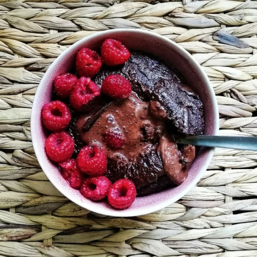 cheesecake brownie baked oats Paso 1 cheesecake brownie baked oats Paso 1