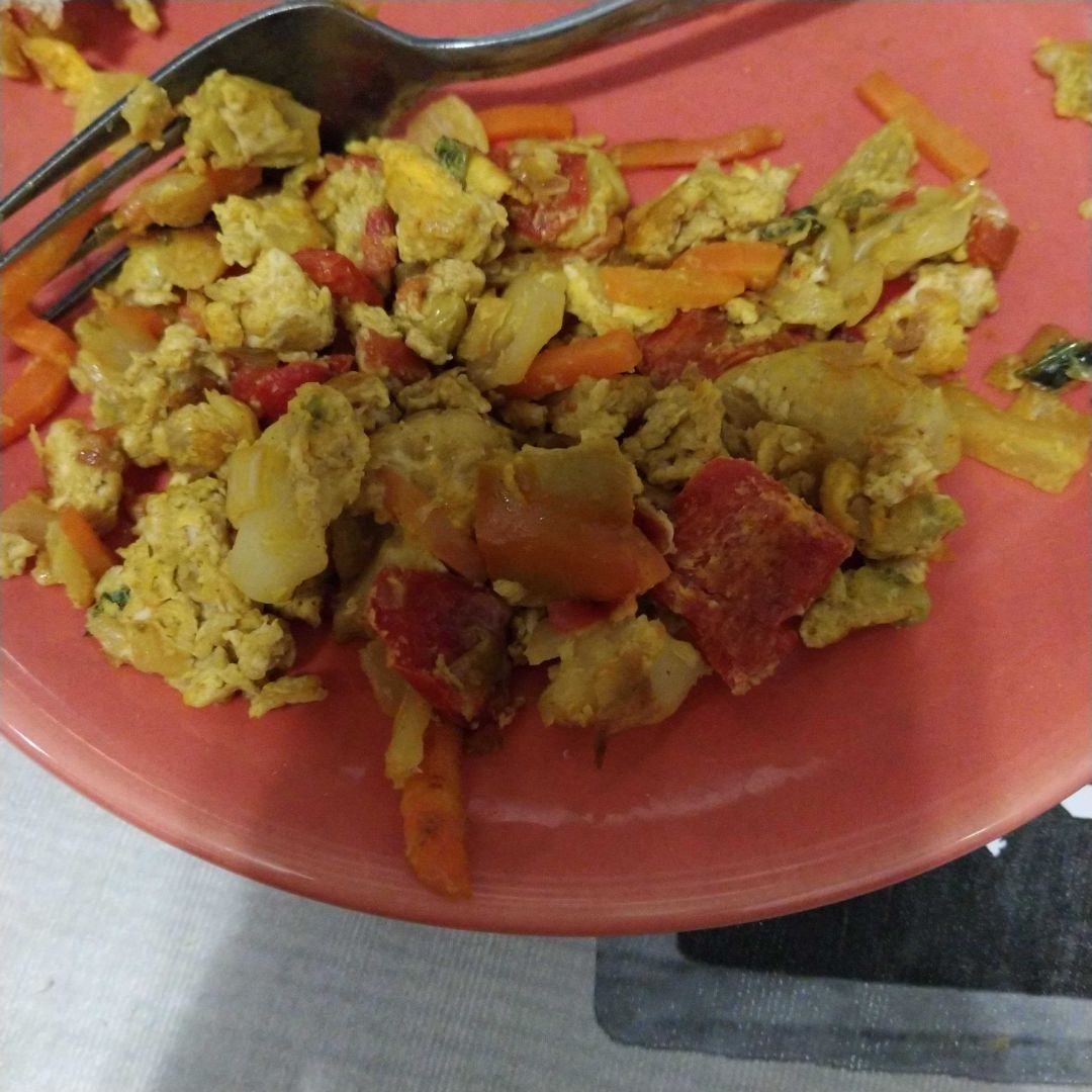 Revuelto de verduras asiaticas Revuelto de verduras asiaticas