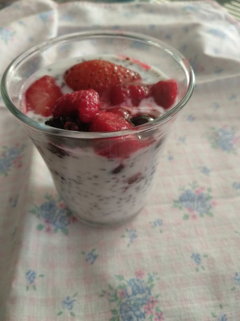 Pudding de Chia con frutos rojos