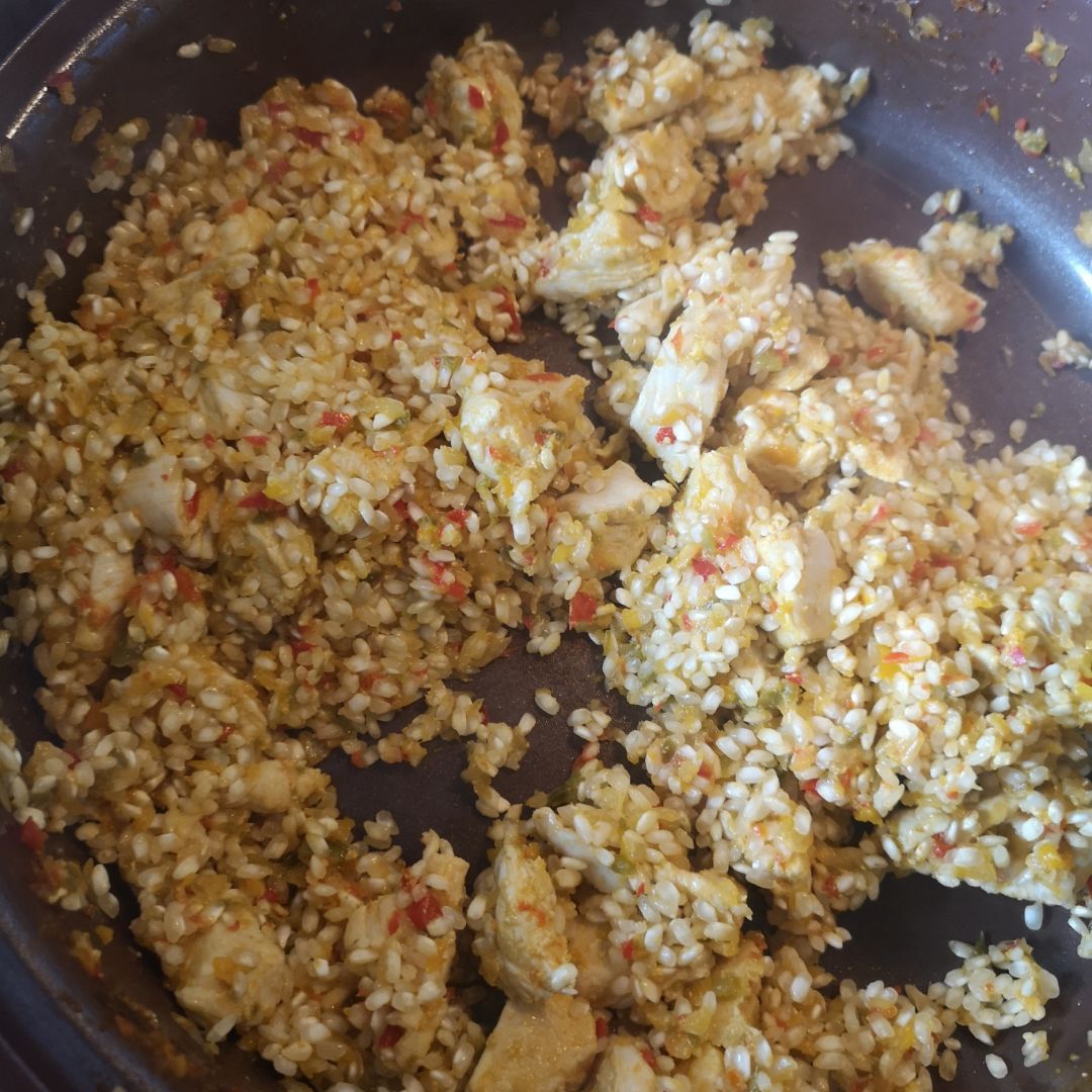 Arroz con pollo al curry Paso 2 Arroz con pollo al curry Paso 2