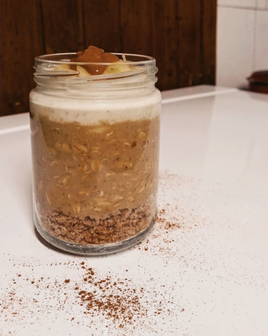 Tarrito estilo "banoffe pie" 🍌🍬🥛☕