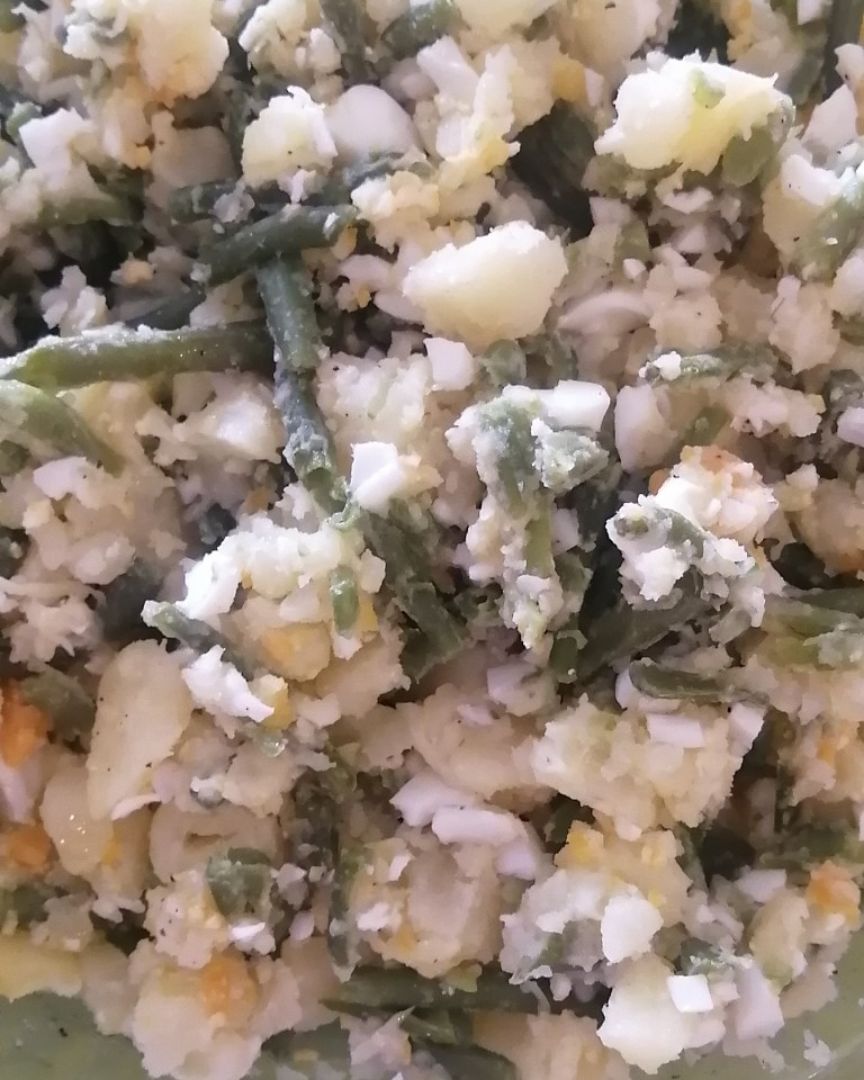 Habichuelas verdes con patatas y huevo Habichuelas verdes con patatas y huevo