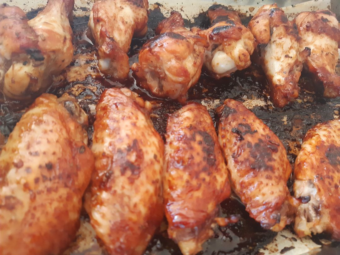 Alitas adovadas al horno Alitas adovadas al horno