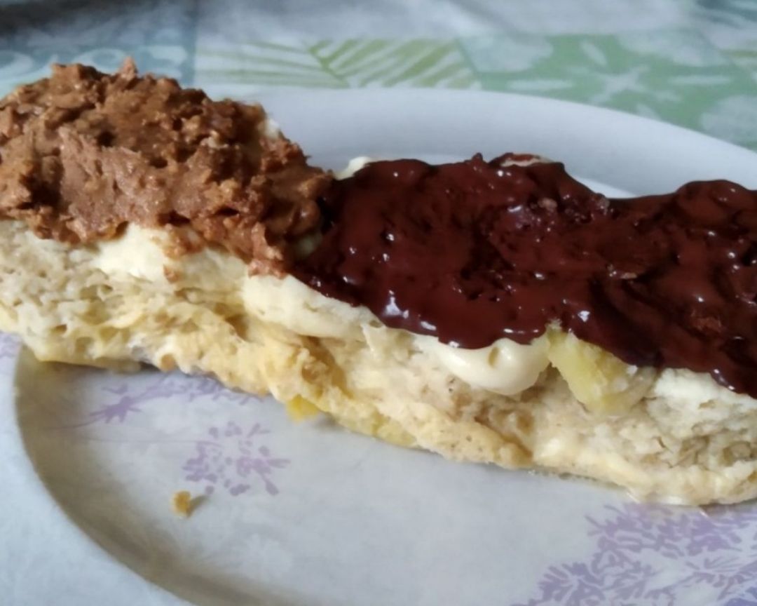 Bollito de avena y platano Bollito de avena y platano