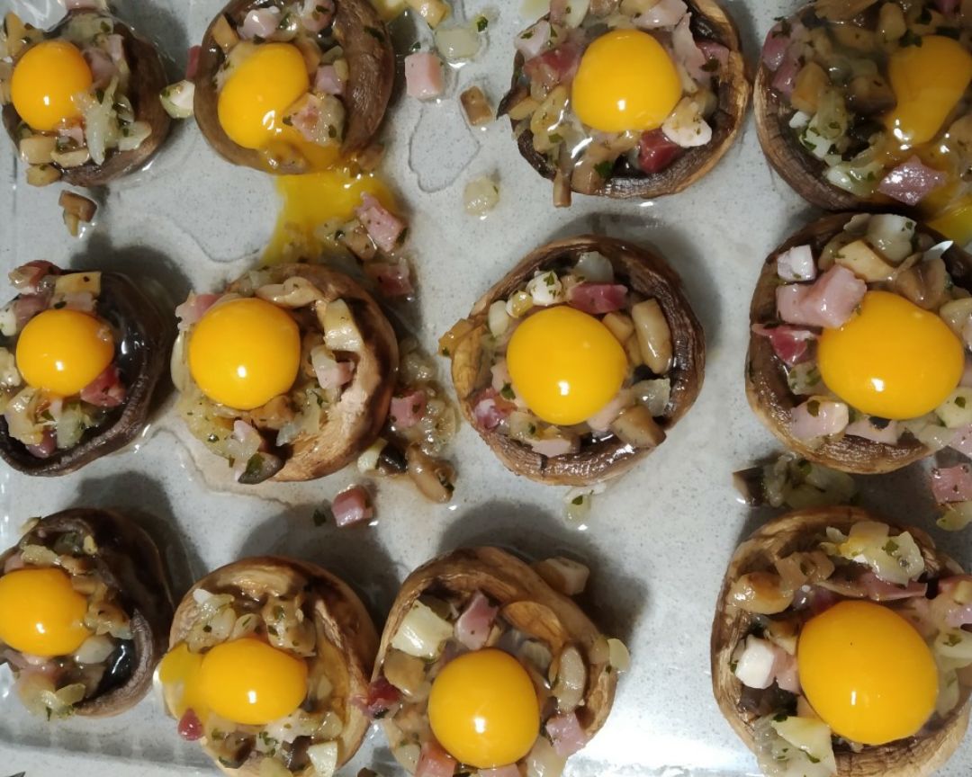 Champiñones rellenos Paso 2