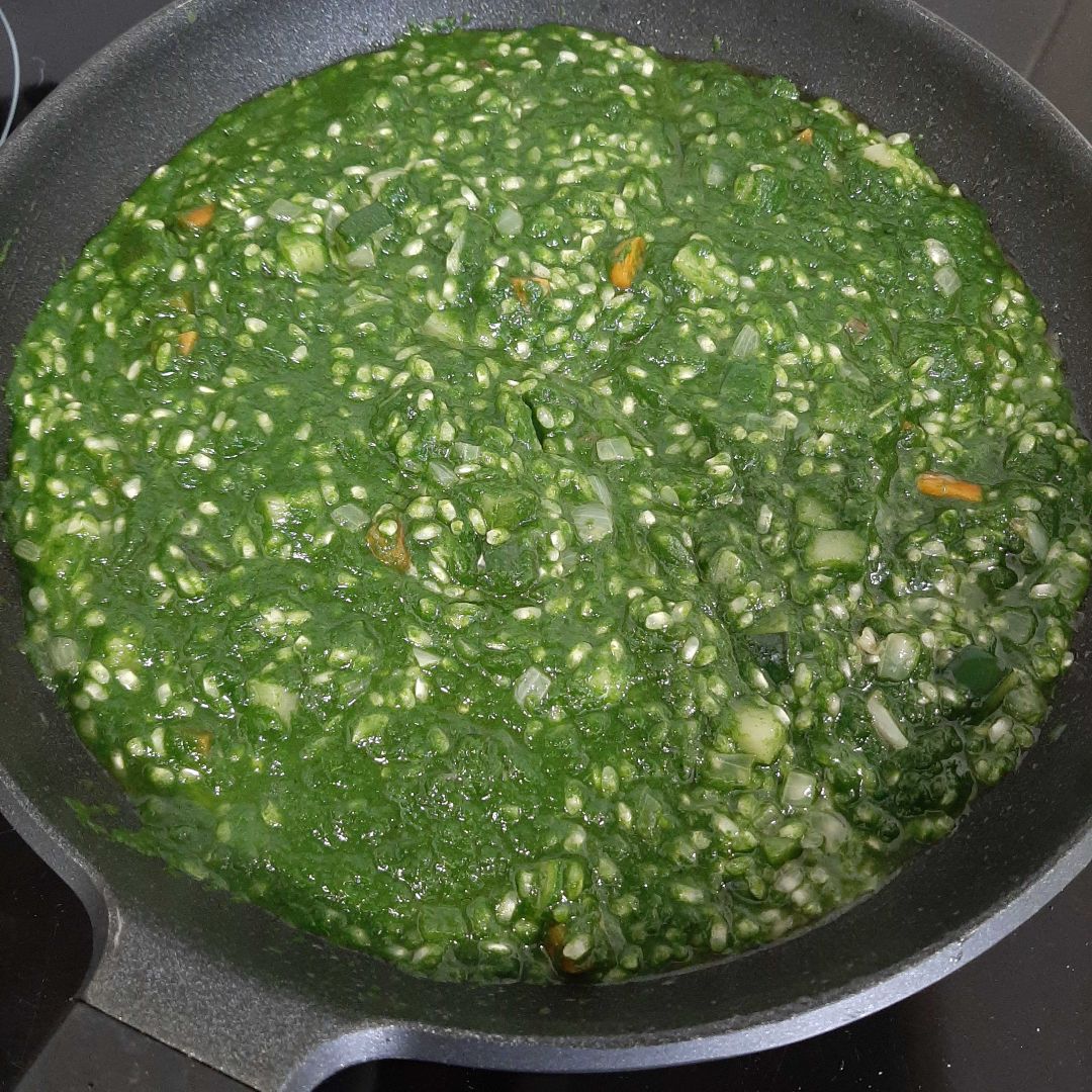 Arroz con espinacas Paso 4 Arroz con espinacas Paso 4