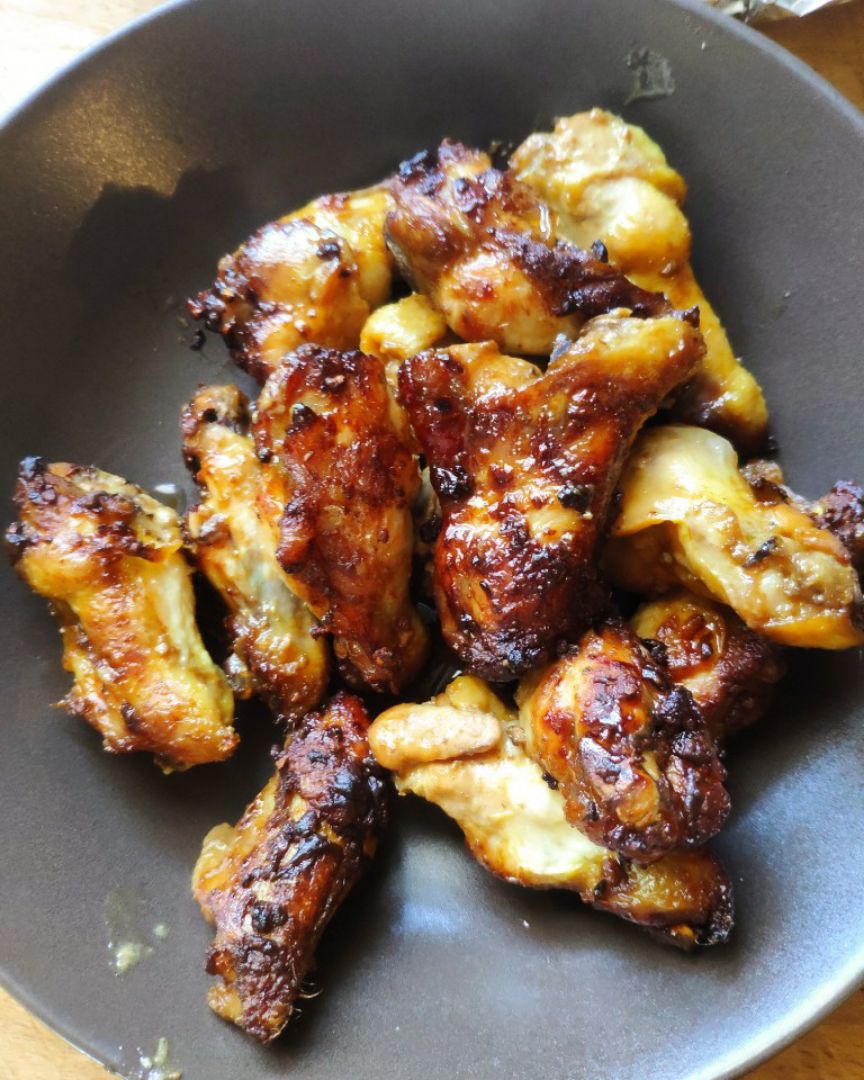 Muslitos de pollo a la mostaza Muslitos de pollo a la mostaza