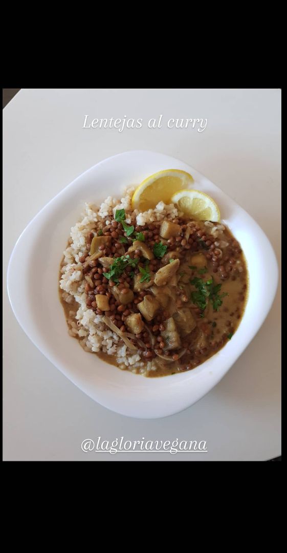 Lentejas al curry