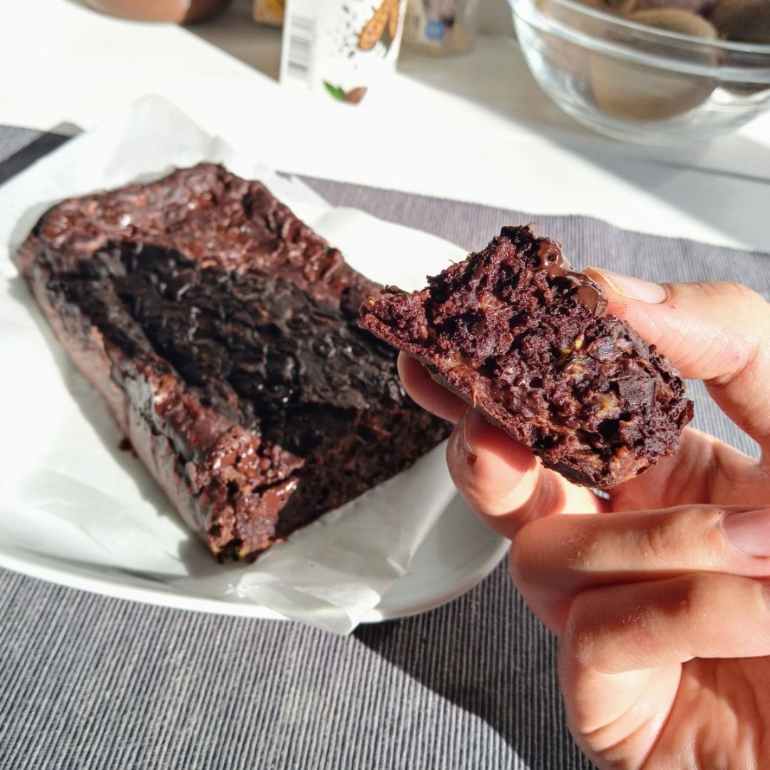 Brownie de calabacin y chocolate Brownie de calabacin y chocolate