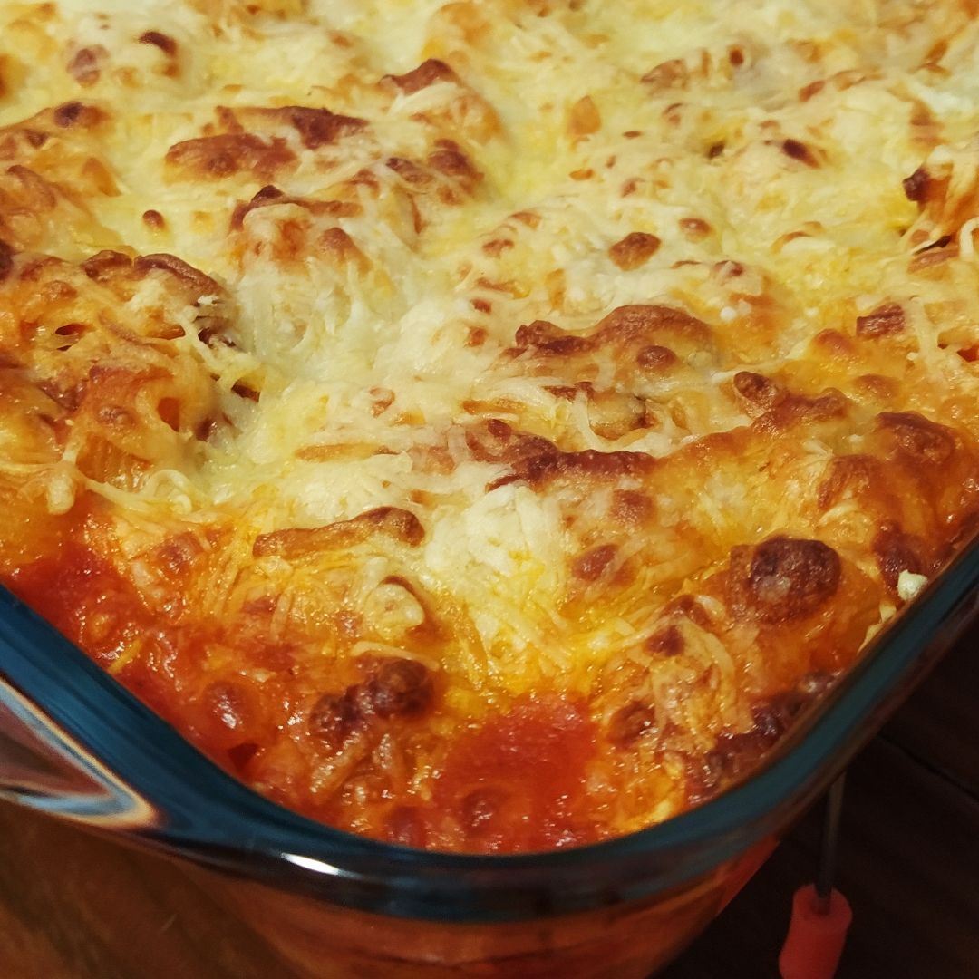 Macarrones con carne gratinados Macarrones con carne gratinados