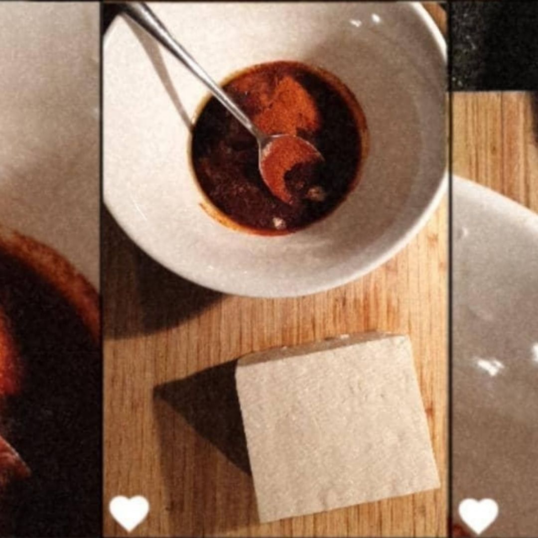 Tofu especiado al horno con arroz de coliflor Paso 0