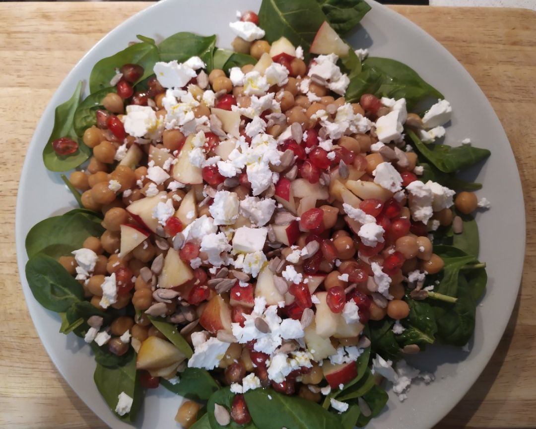 ENSALADA DE GARBANZOS Y ESPINACAS ENSALADA DE GARBANZOS Y ESPINACAS