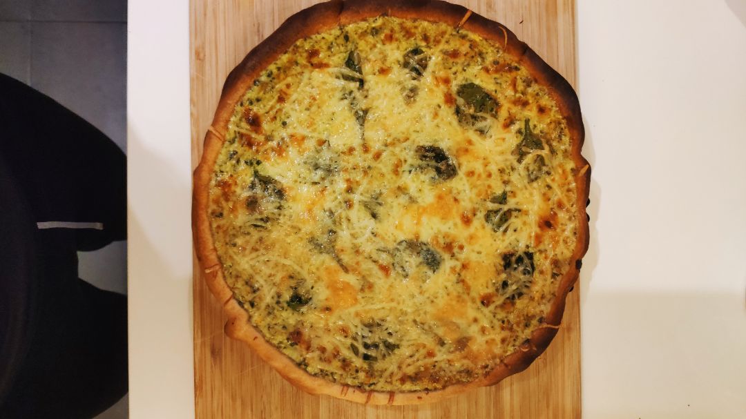 Quiche de espinacas y jamón Quiche de espinacas y jamón