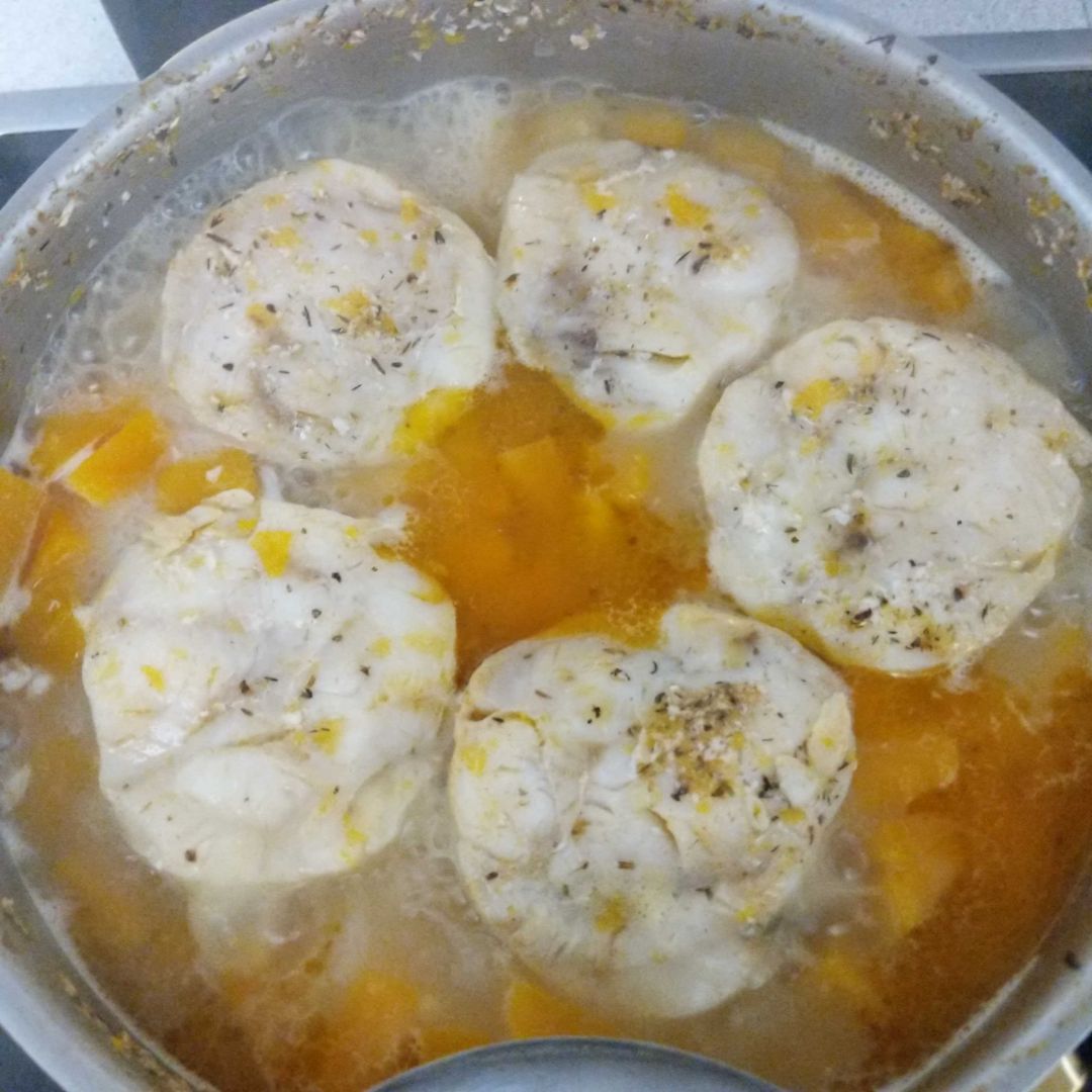 Merluza con calabaza