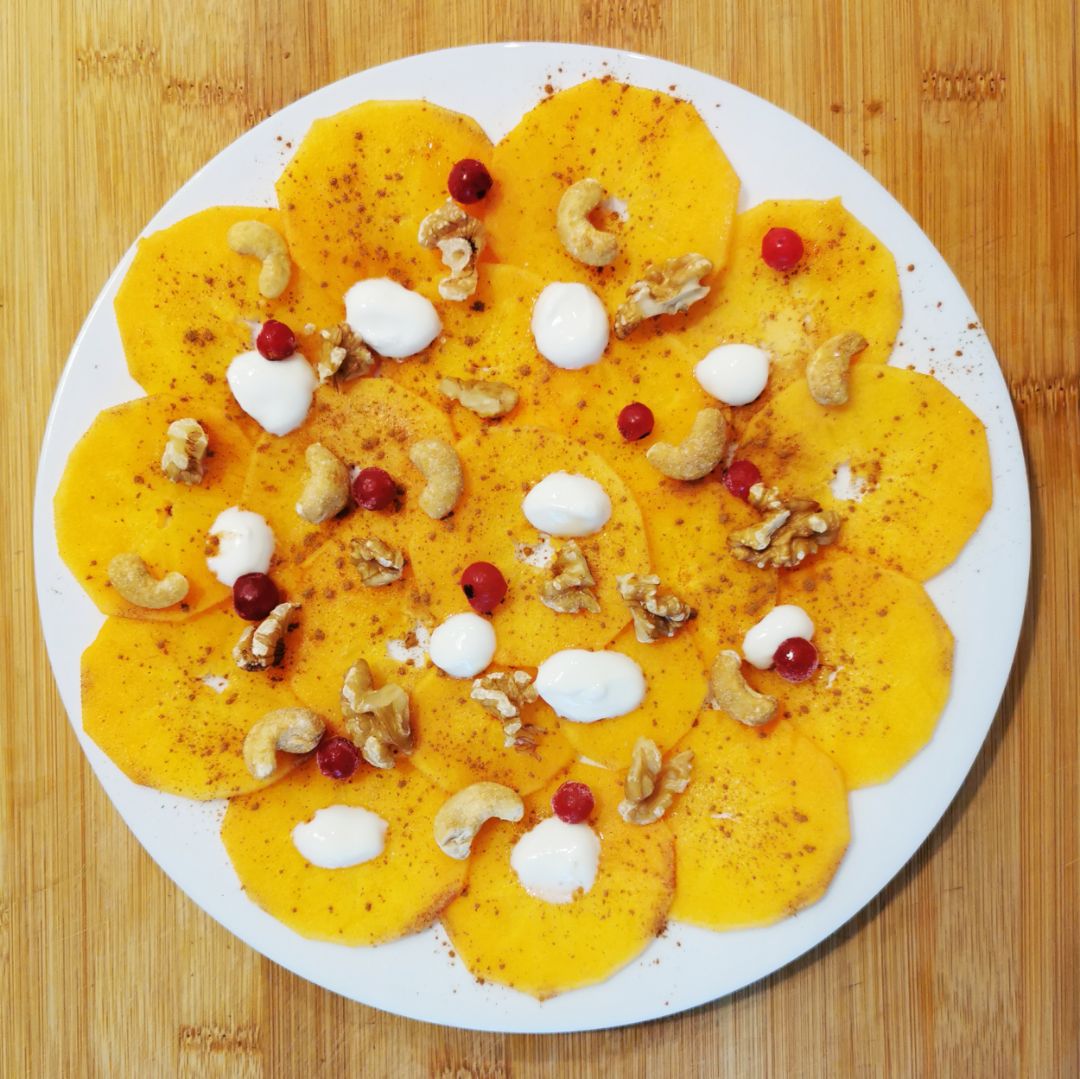 Carpaccio de Caqui 🍅🧡 Carpaccio de Caqui 🍅🧡