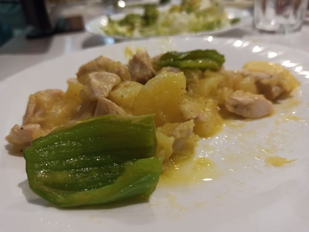 Pechuga de pollo con papas