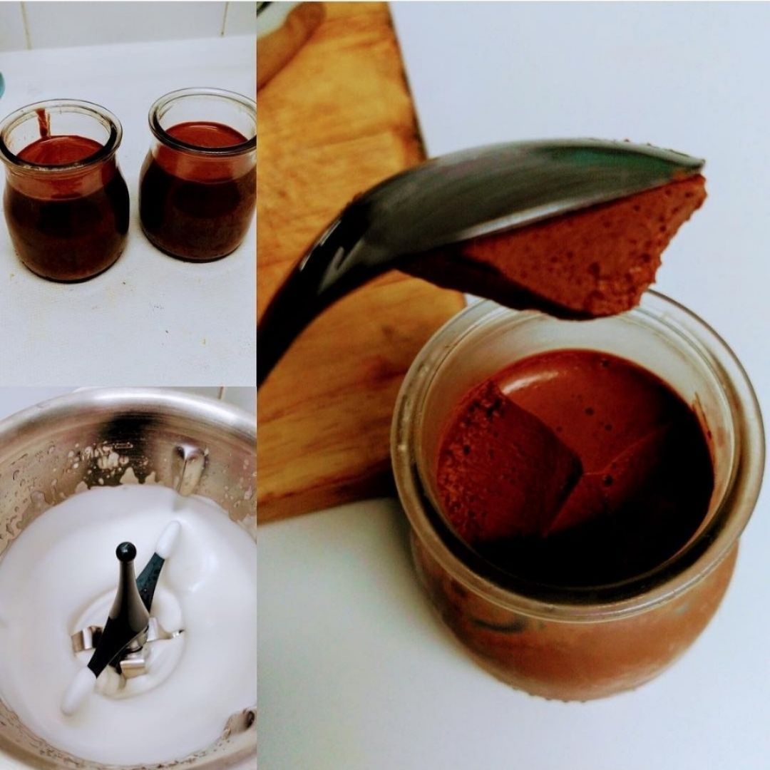 Mousse de chocolate vegana (2 ingredientes) Mousse de chocolate vegana (2 ingredientes)