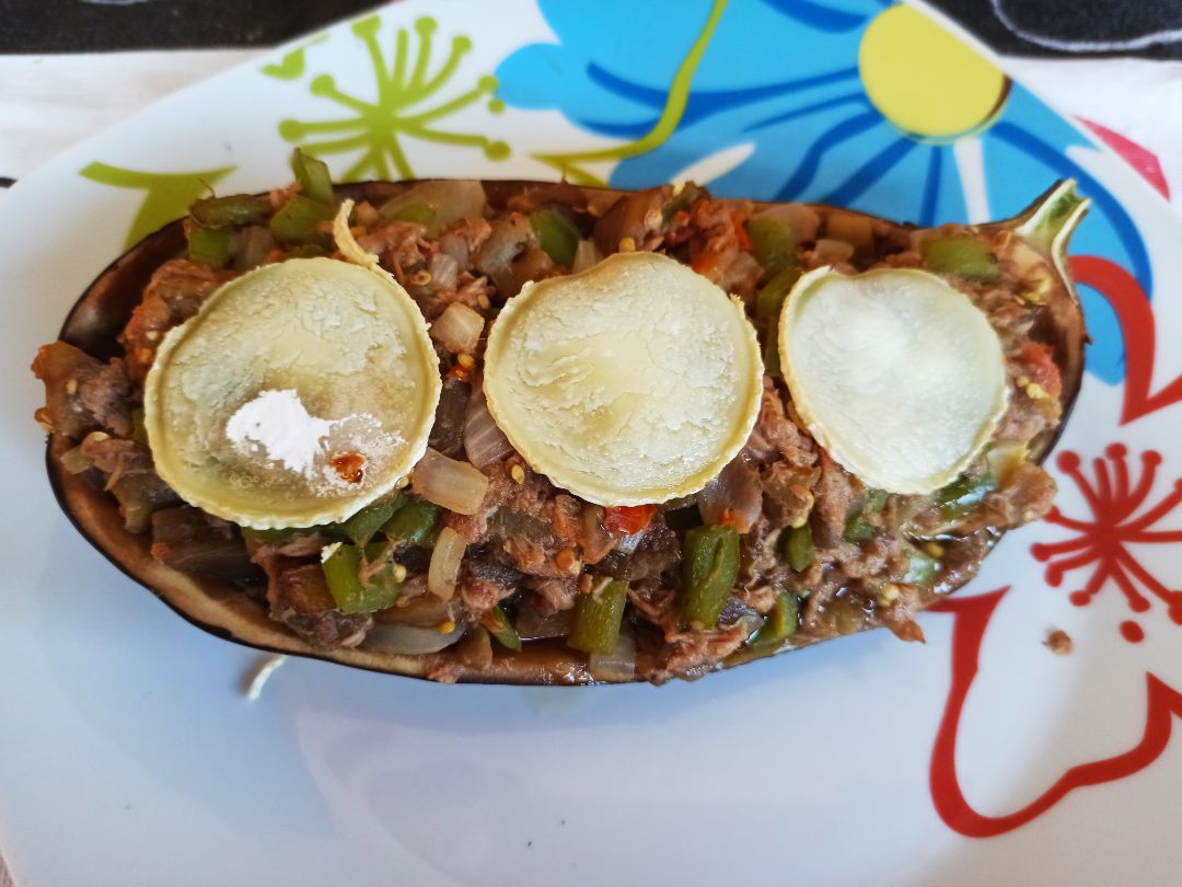 Berenjena 🍆 rellena Berenjena 🍆 rellena