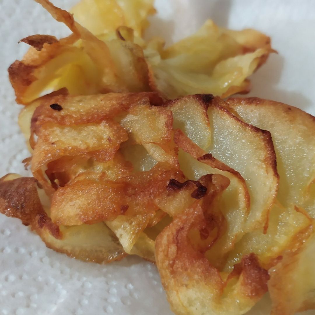 Tortilla de patata, cebolla y manzana Paso 1 Tortilla de patata, cebolla y manzana Paso 1