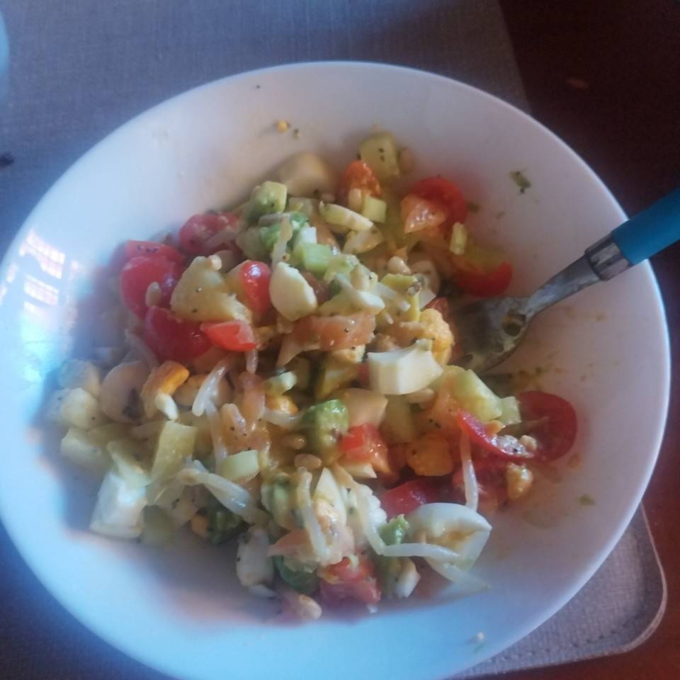 Ensalada de salmón ahumado Ensalada de salmón ahumado