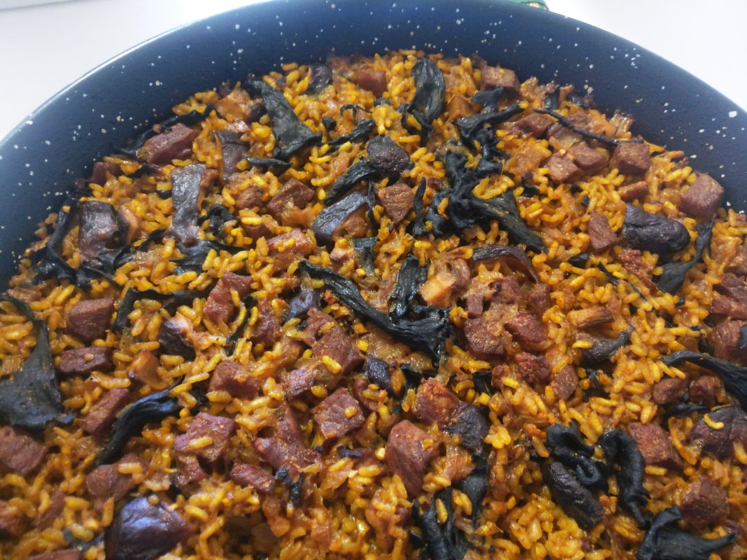 Arroz con secreto y trompetas de la muerte Arroz con secreto y trompetas de la muerte