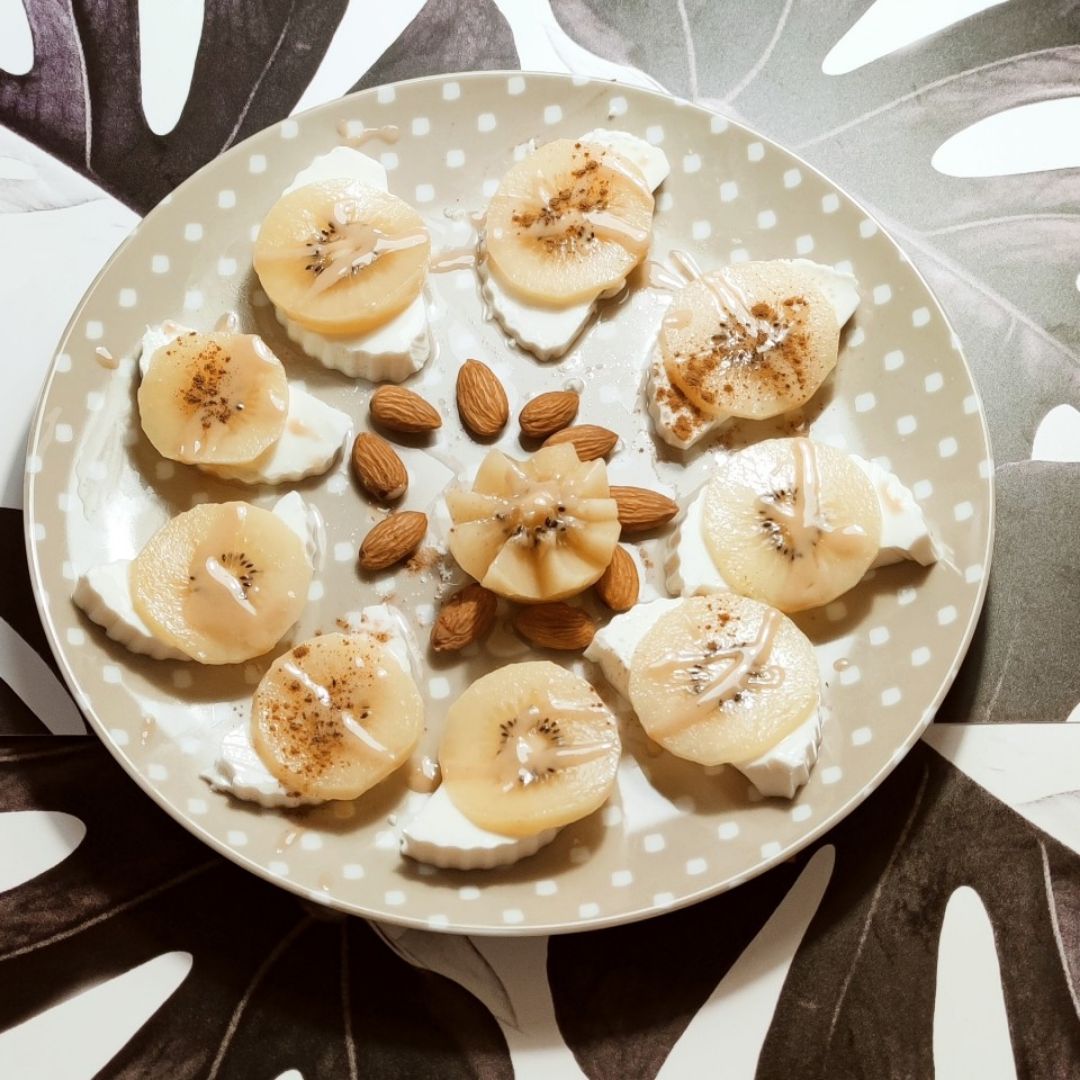 Kiwi con queso fresco y Tahini 🥝 Kiwi con queso fresco y Tahini 🥝