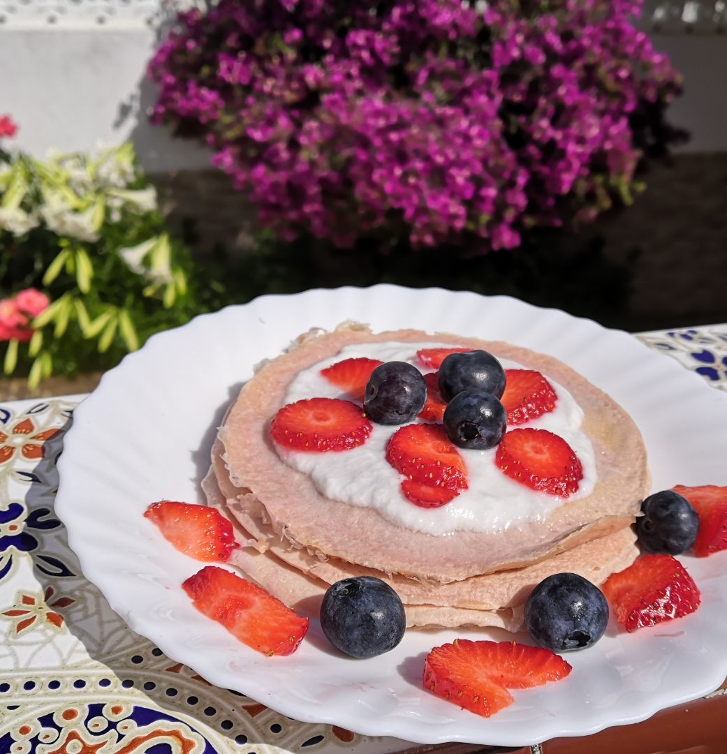 Tortitas saludables de fresa 🍓