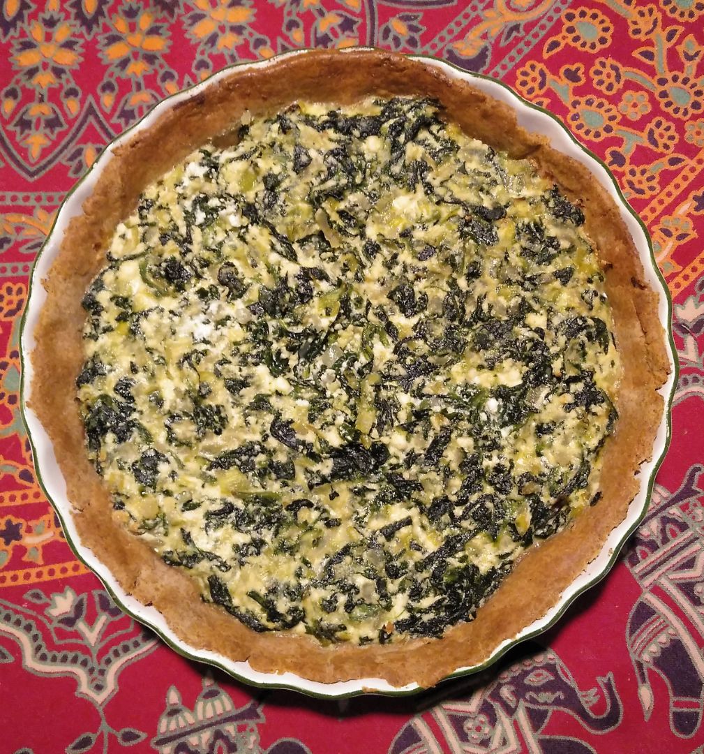 Quiche de espinacas y reques贸n馃 Quiche de espinacas y reques贸n馃