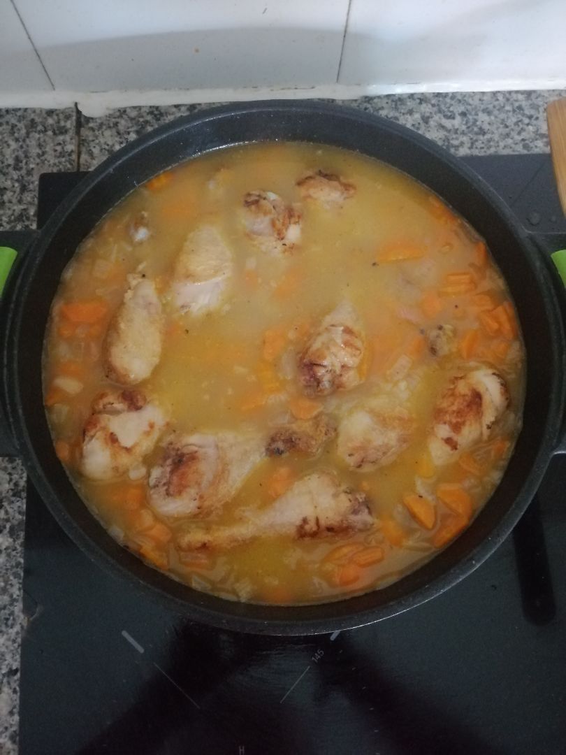 Muslitos de pollo en salsa de zanahoria Paso 3