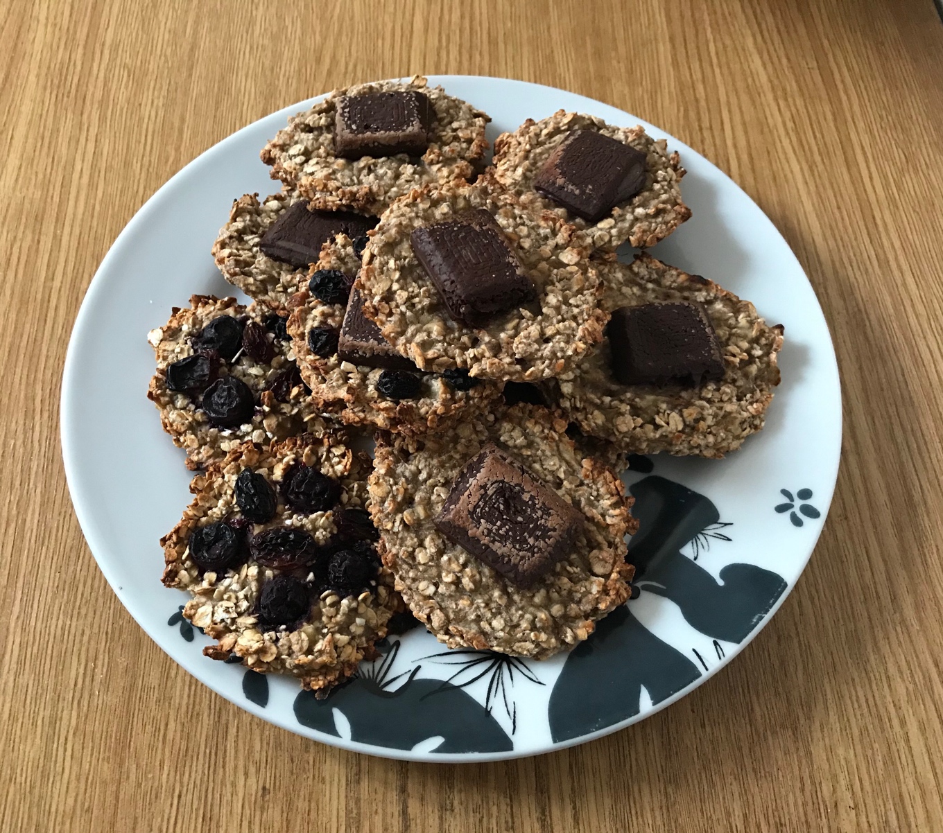 Galletas de avena y plátano