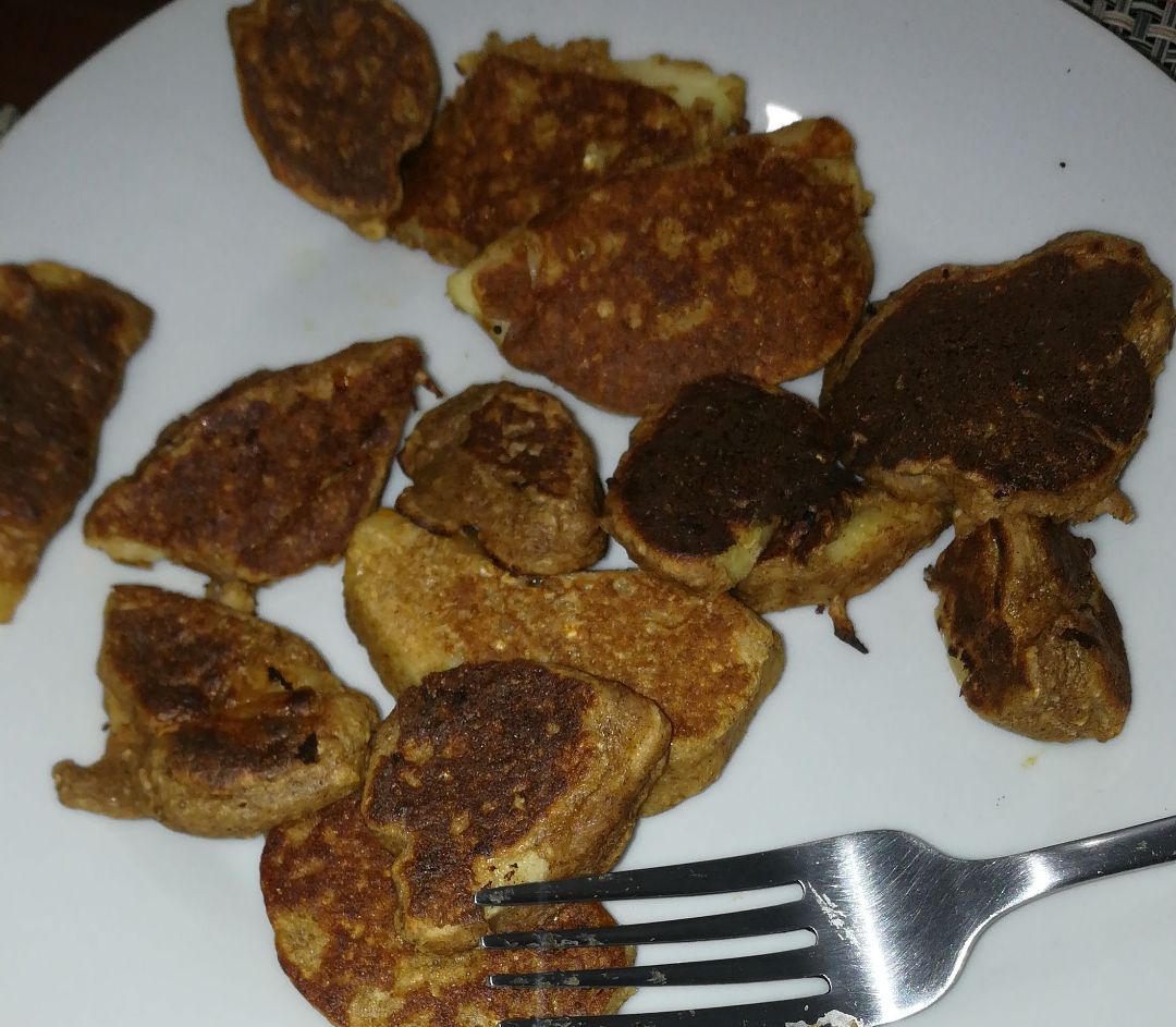 Tortitas rellenas de manzana  Paso 4