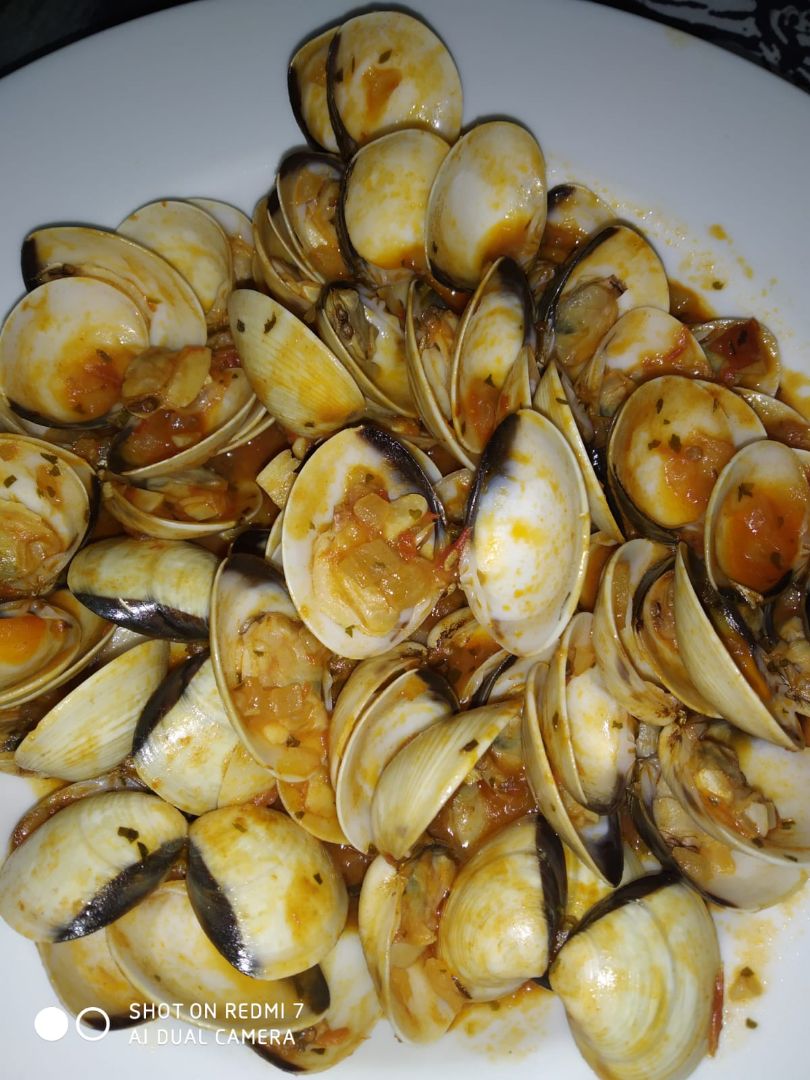 Almejas a la marinera Almejas a la marinera