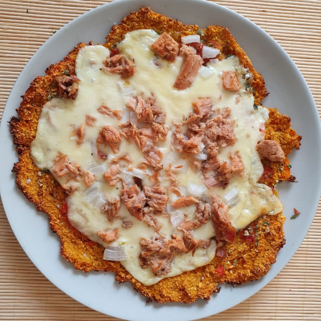 Pizza con base de calabaza Pizza con base de calabaza