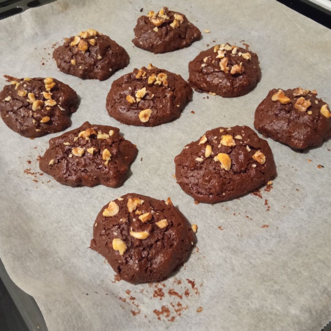 Galletas de chocolate y naranja con frutos secosStep 0