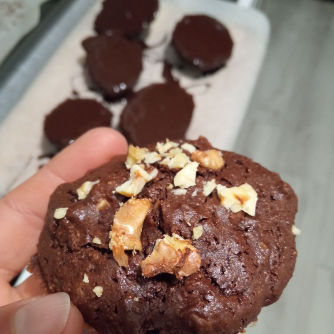 Galletas de chocolate y naranja con frutos secosStep 0