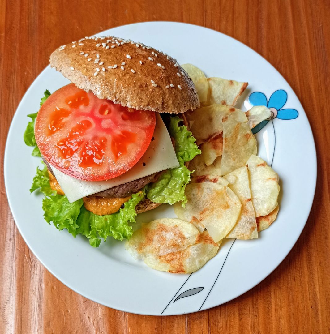 🌸HAMBURGUESA CON SALSA BIGMAC REALFOOD🌸Step 0