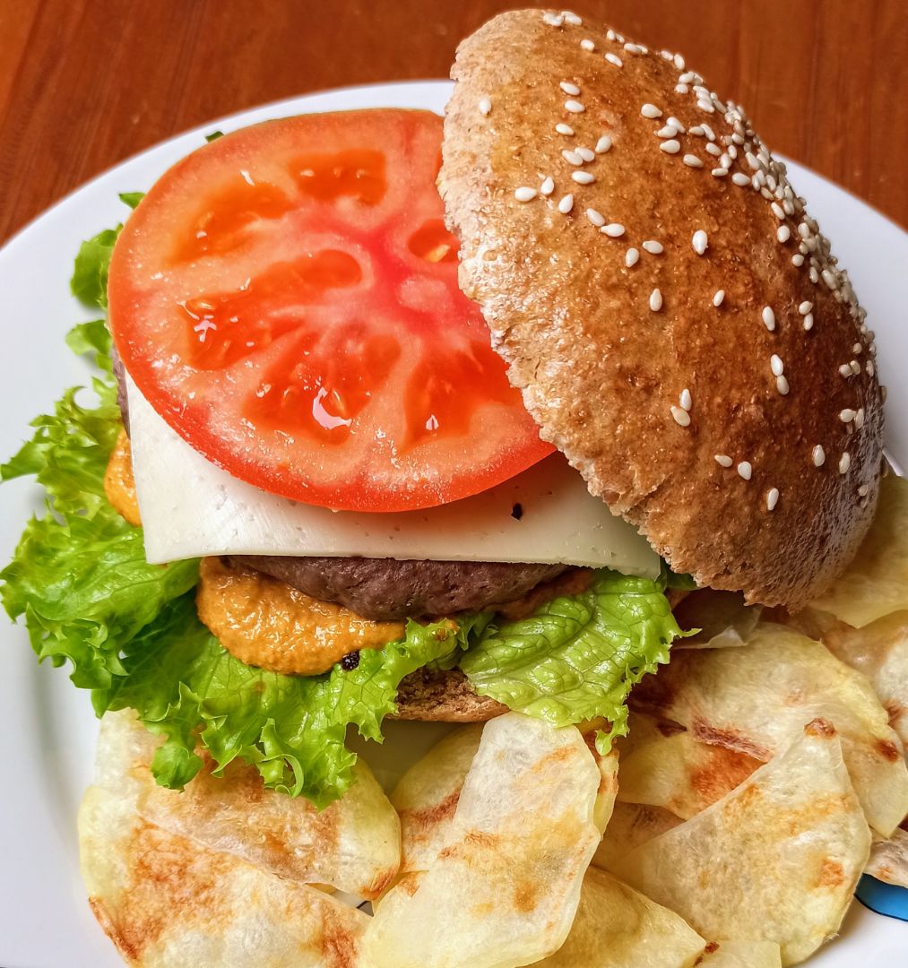 🌸HAMBURGUESA CON SALSA BIGMAC REALFOOD🌸Step 0