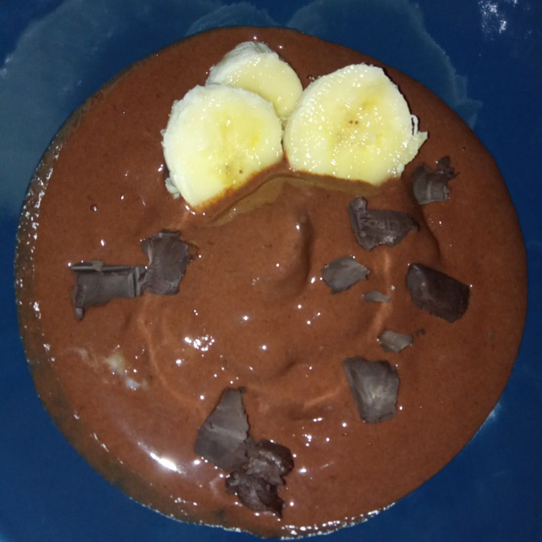 Helado de banana y chocolate Helado de banana y chocolate