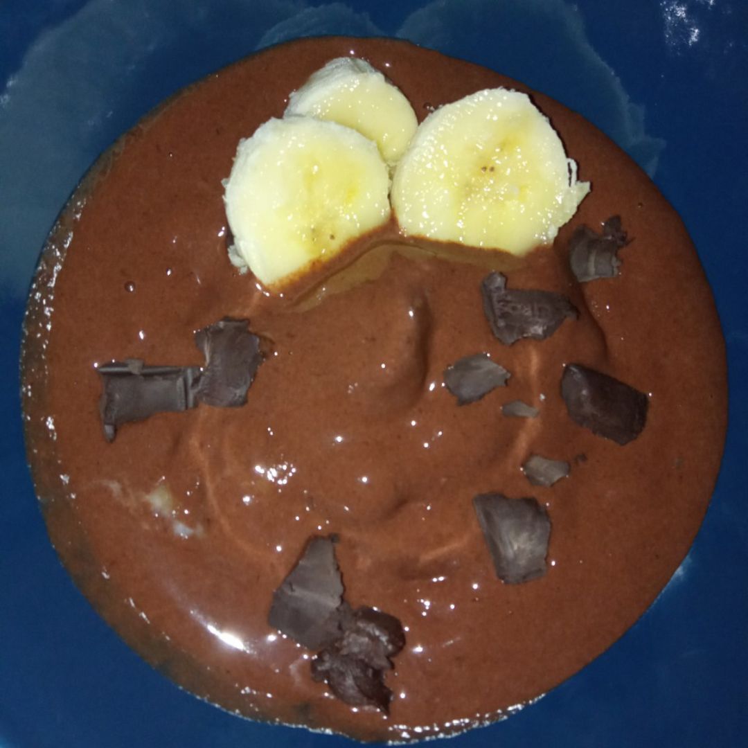 Helado de banana y chocolate 